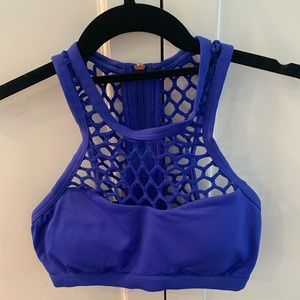 Royal blue bathing suit top